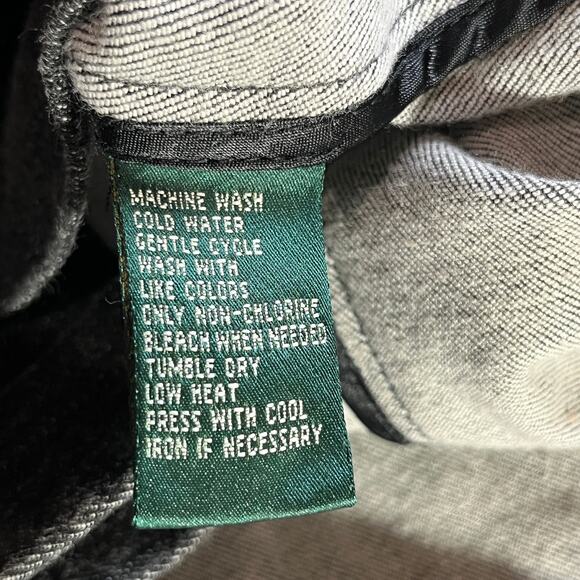 Lauren Jeans Co. Ralph Lauren Jacket Womens 14 Black Denim Pockets Academia Geek - Picture 8 of 10